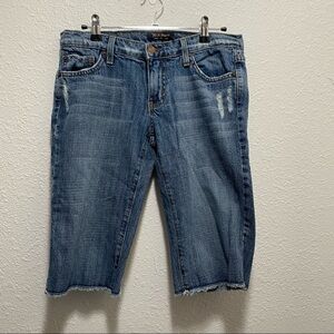 Truck Jean Bermuda shorts raw hem made in USA